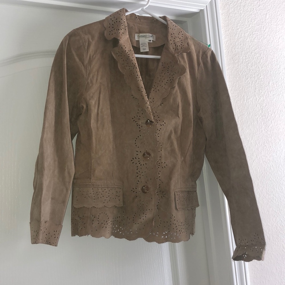 Coldwater Creek 100% leather jacket